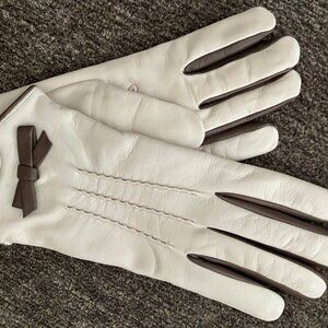 NEW! FLORENTINE Hand-MADE IN ITALY Artisan ALL LEATHER & CASHMERE Lined Gloves